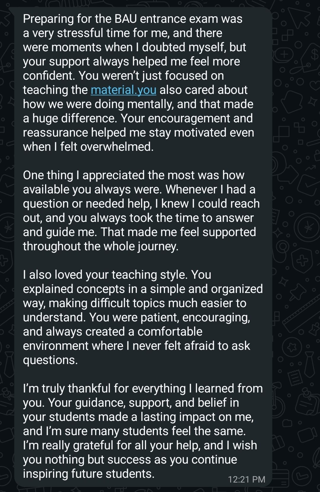 WhatsApp Testimonial Sireen Al Kerdi